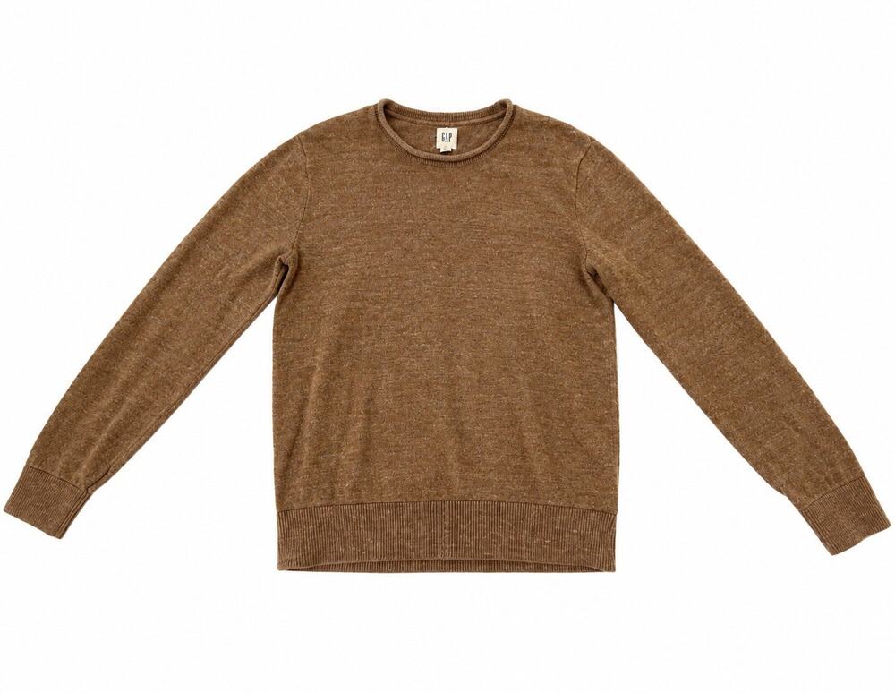 GAP Women’s Small Brown Heather Crewneck Pullover Sweater Long Sleeve